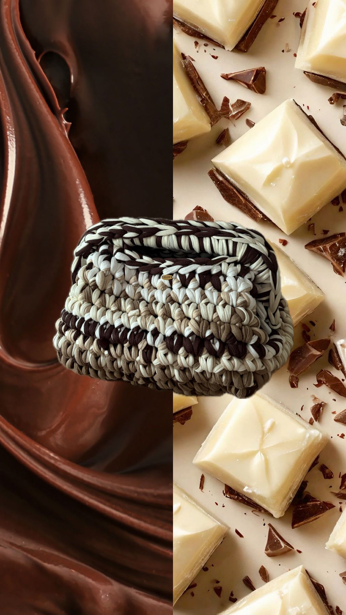 The Clutchess - chocolate swirl